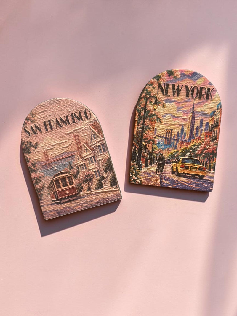 3D City Fridge Magnets