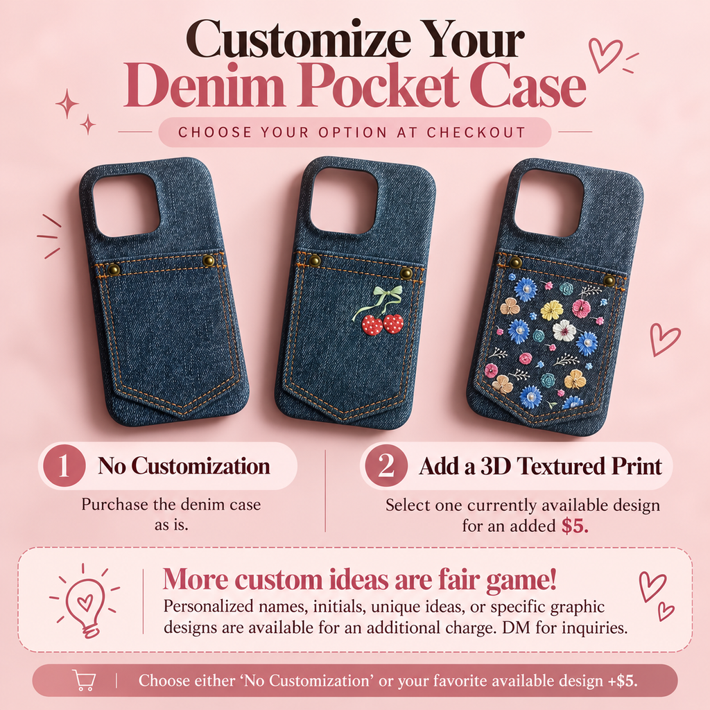 Denim Pocket iPhone Case: Customization Options