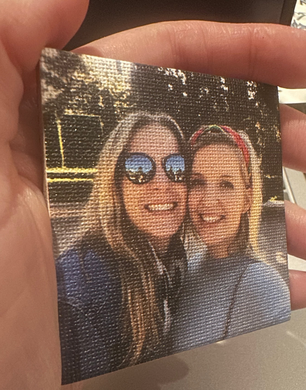 Personalized Photo Fridge Magnets- Textured Ink