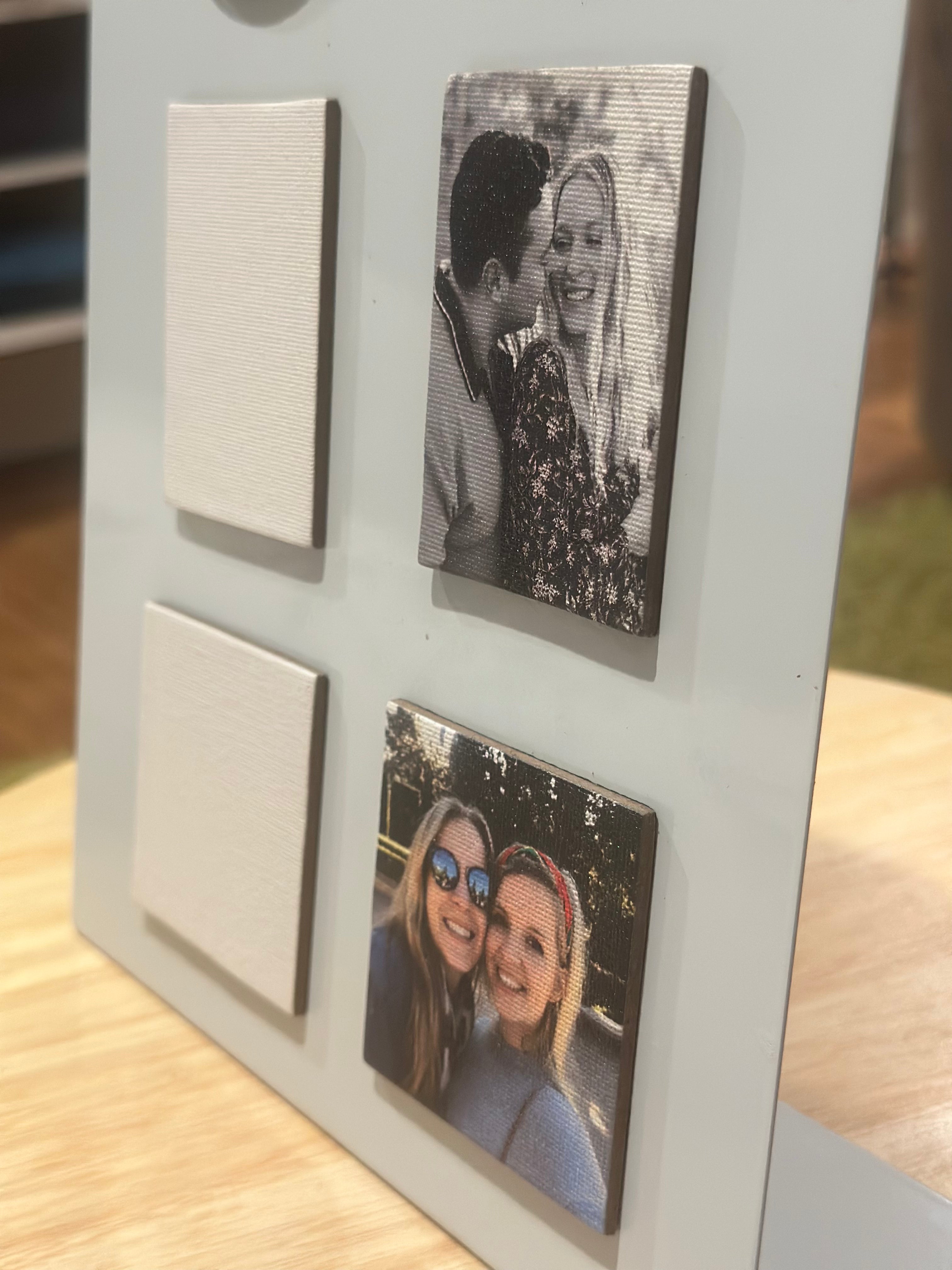 Personalized Photo Fridge Magnets- Textured Ink