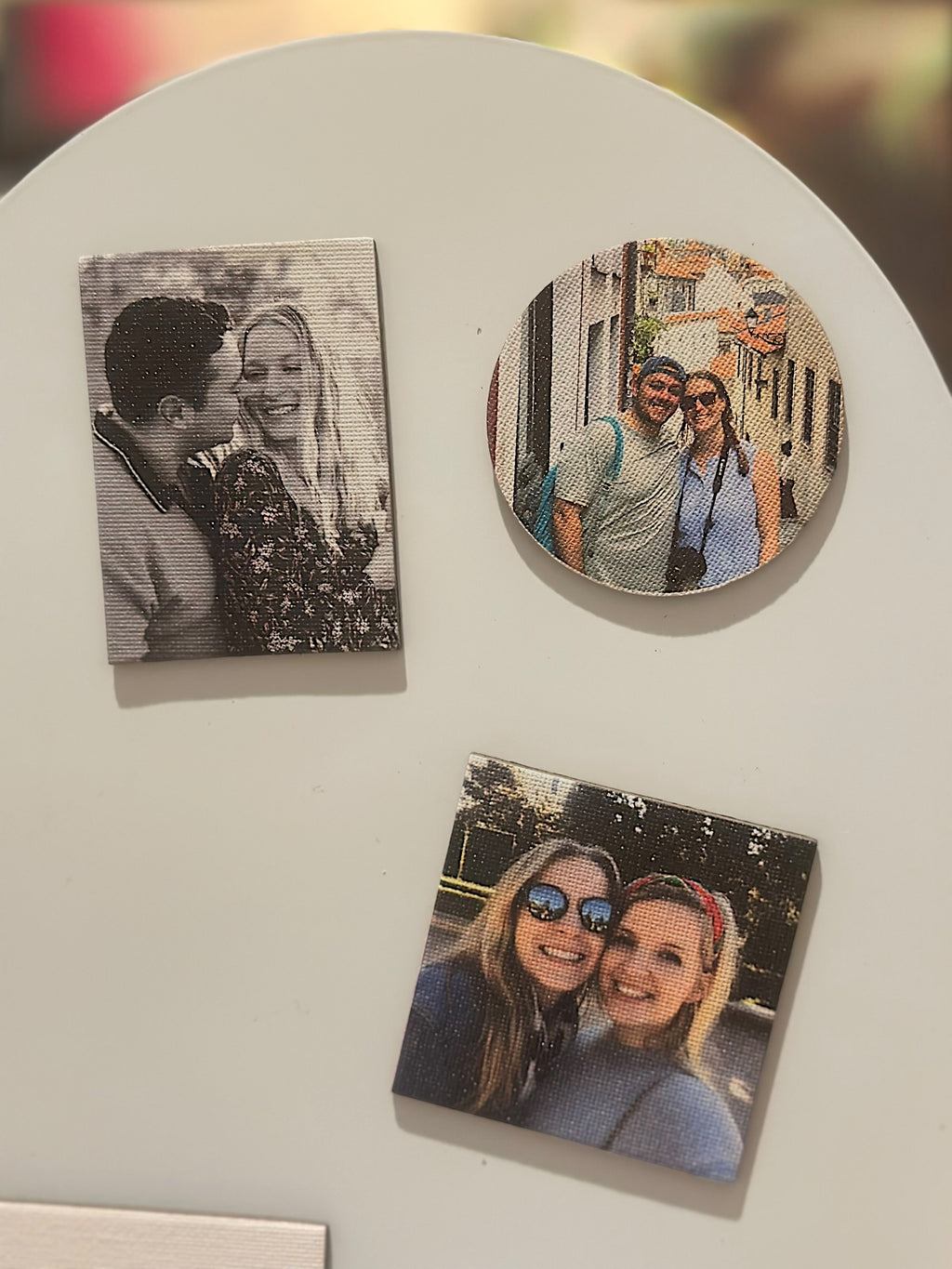 Personalized Photo Fridge Magnets- Textured Ink