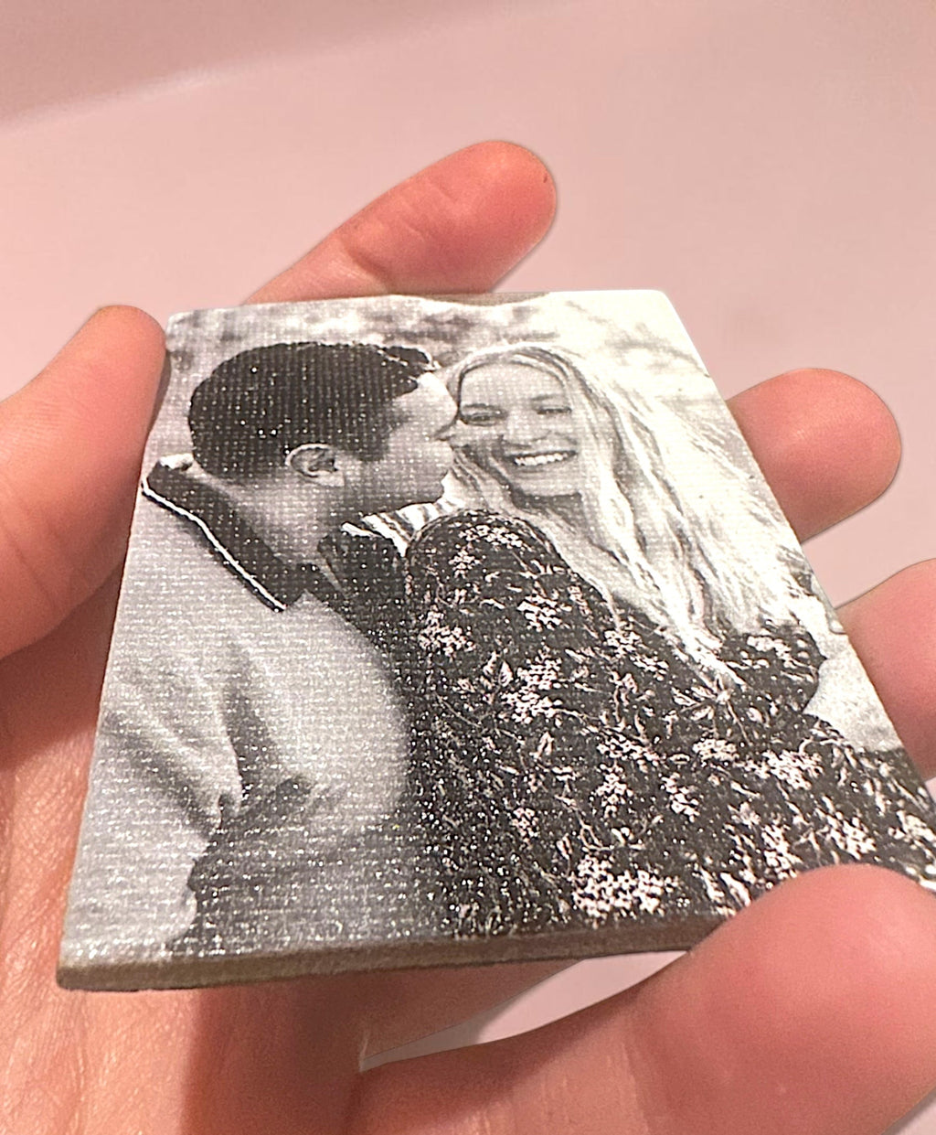 Personalized Photo Fridge Magnets- Textured Ink