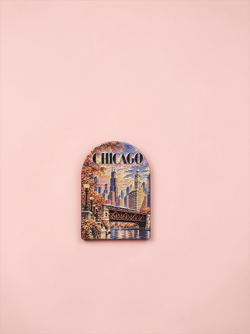 3D Textured City Fridge Magnets