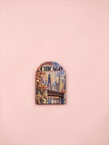 3D Textured City Fridge Magnets