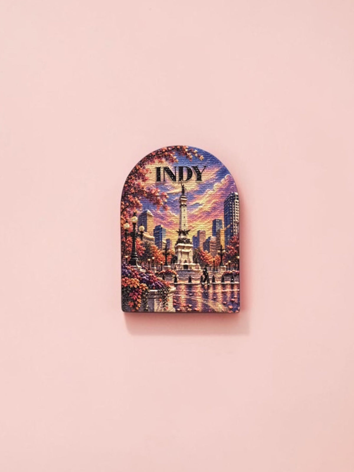 3D Textured City Fridge Magnets